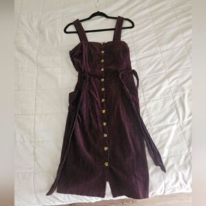 Universal Threads M Maroon Couderoy Dress